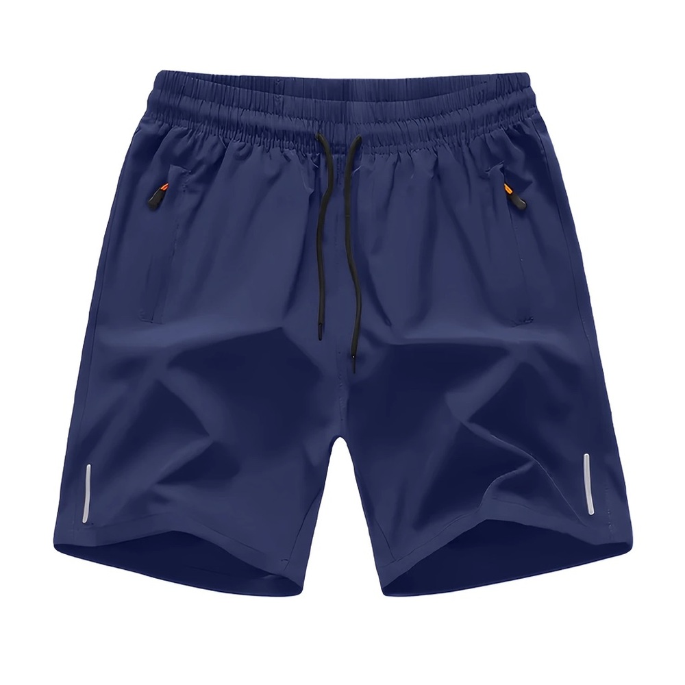 🌟NWT Athletic Performance Shorts with Zippered Pockets-Navy